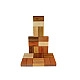 Bauspiel Blokkenset met diverse houtsoorten - 24-delig