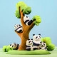 Bumbu Toys Pandabeer welp - Zittend