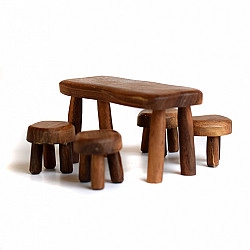 Tafel met 4 stoelen - SET