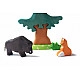 Bumbu Toys Grote dennenboom met wild zwijn en vos - SET