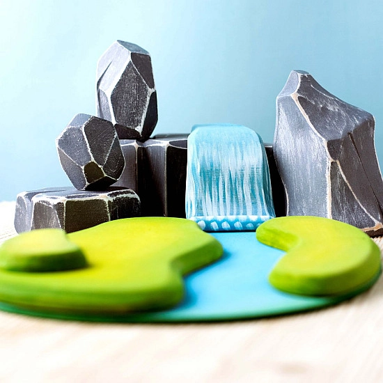 Bumbu Toys Waterval met rotsblokken en rivier - SET
