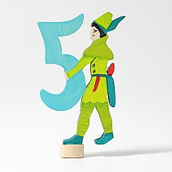 Steker sprookjes getal cijfer 5 Robin Hood