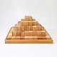 Grimm's Blokkenset Piramide groot naturel