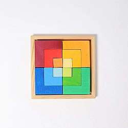 Puzzel klein vierkant met spelideeën