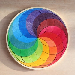 Puzzel mini regenboog cirkel spiraal