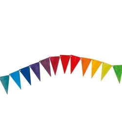 Vlaggenlijn in regenboog kleuren