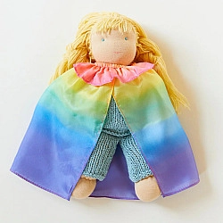 Speelzijde Poppenkleertjes Cape regenboog