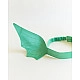 Sarah's Silks Speelzijde Haarband Dino oren groen